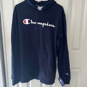 NWT Men’s Navy Blue Lightweight T shirt Hoodie